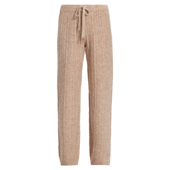 Stellae Dux Pants - Stellae Dux Cable-Knit Drawstring Sweatpants